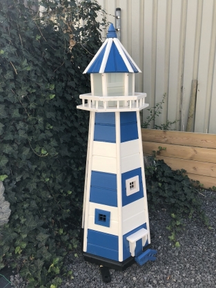 Beautiful large XXL wooden lighthouse with lighting, beautiful in color, hand-painted!!