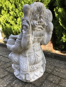 Statue Ganesha 1 - the God of Wisdom, Prosperity and Happiness - Solid Stone