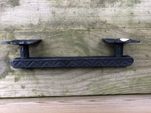 Door handle wrought iron robust in design, beautiful.