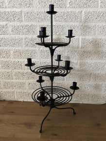 Kerzenständer - Etagere 3 Schichten, Schmiedeeisen, schönes Design!