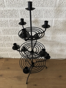 Candle stand - etagere 3 layers, wrought iron, beautiful design!