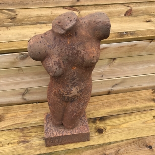 Schöner weiblicher Torso aus Gusseisen