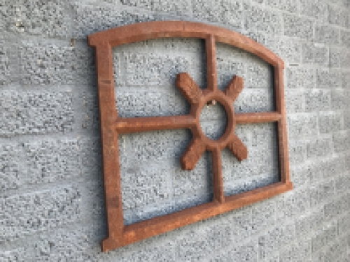 Classic stable window, cast iron window as decoration