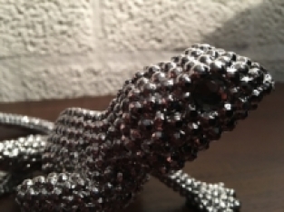 Linguan gecko electro silver painted, beautiful!!