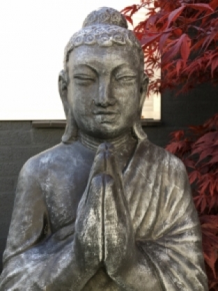 Grüße Buddha XXL-Statue, Vollstein