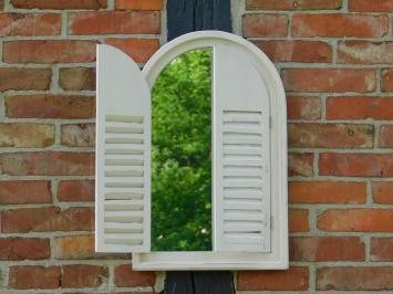 Mirror with wooden frame and doors - Indian style