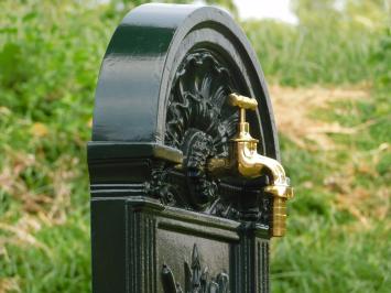 Standing Fountain - Dark Green - Aluminium - Brass Faucet