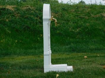 Standing Fountain - White - Aluminium - Brass Tap