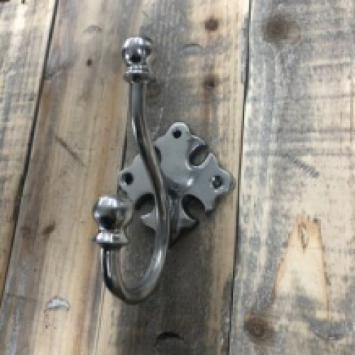 Aluminum hook, coat hook, elegant in antique design