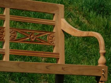 Dekorative Gartenbank - 150 cm - Holz