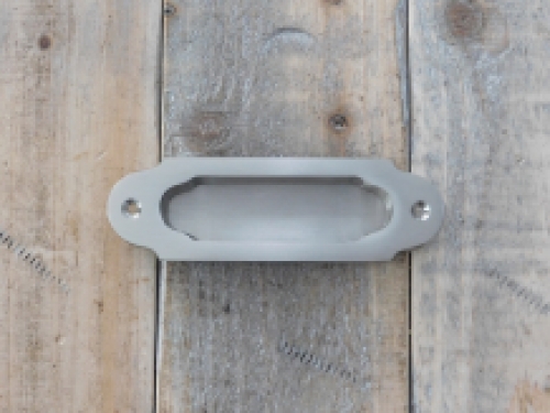 Sliding door handle - bowl handle - matt nickel