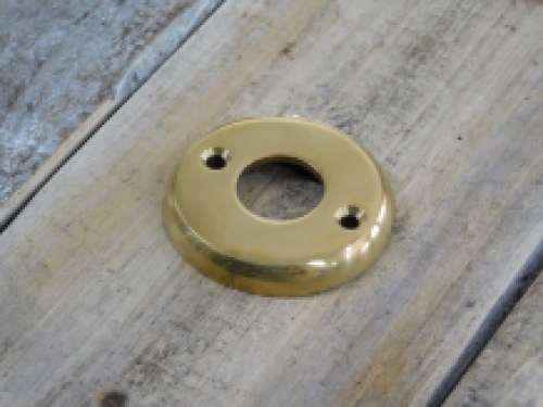 Rosette - polished brass - for door handle or door knob