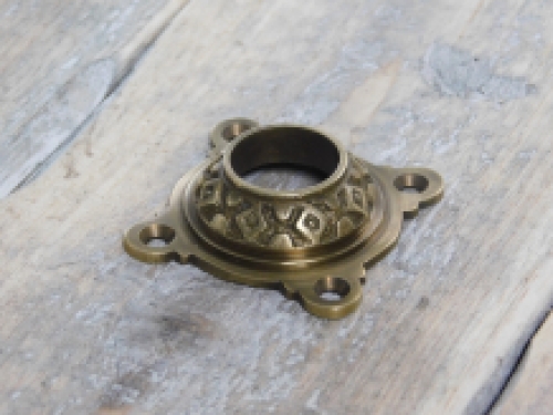 Rosette - patinated brass - rosette for door handle or door knob