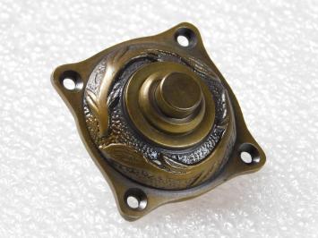 Doorbell De Lelie - 4.5 x 4.5 cm - Patinated Brass