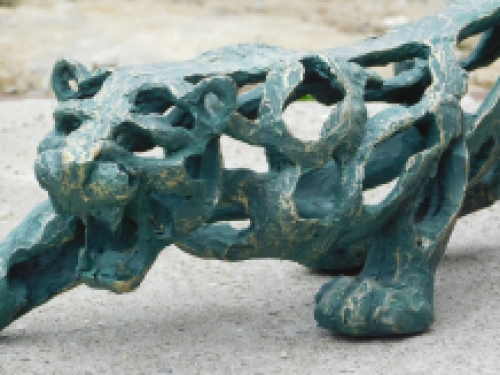 Beeld panter - kunstwerk van polystone