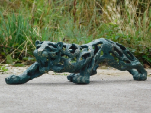 Beeld panter - kunstwerk van polystone