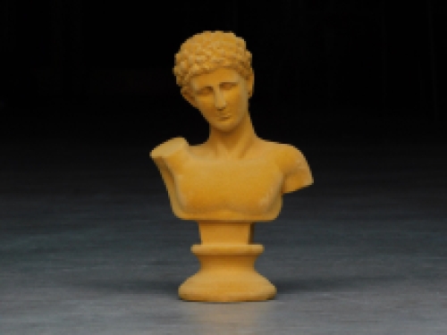 Statue of Adam - finished in velvet - colour Ochre