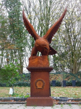 Adelaar XL op Sokkel - 175 cm - Gietijzer