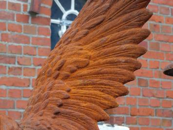 Adelaar XL op Sokkel - 175 cm - Gietijzer