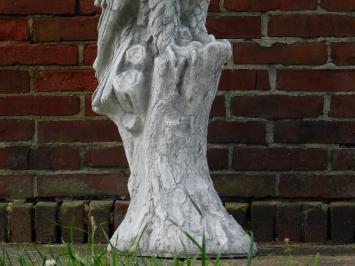 Eagle on Tree Stump - 105 cm - Stone