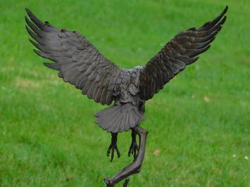 Bronze Eagle on Marble Base - 51 cm - Sculpture