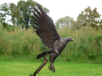 Bronze Eagle on Marble Base - 51 cm - Sculpture