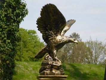 Adler im Flug - Polystone - gold/schwarz