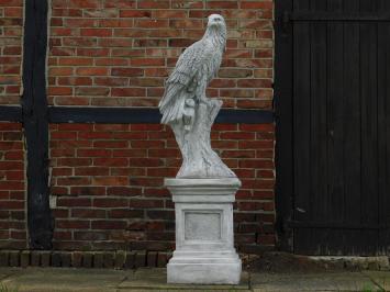 Eagle on Pedestal - 165 cm - Stone