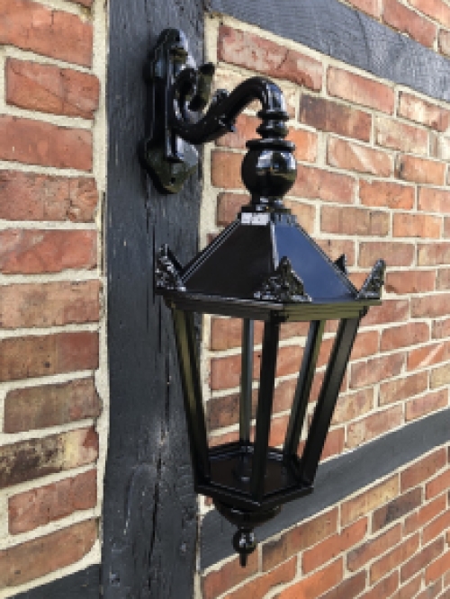 Buitenlamp Winkel - zwart - keramische fitting en glas