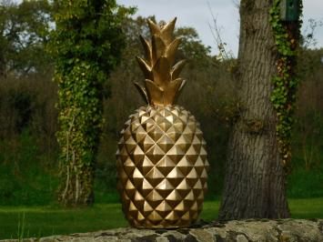 Decoratieve Ananas XL - Polystone - Goudkleurig