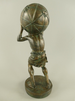 Atlas-Statue – 42 cm – Polystone – Dekorative Statue