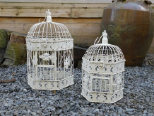 Bird cages, small + large, metal