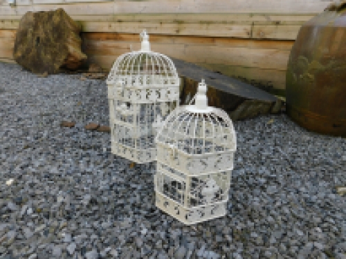 Bird cages, small + large, metal