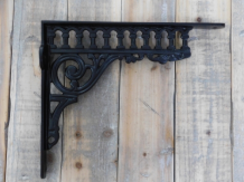 Beautiful decorative support for wall, bookshelf support, matte black