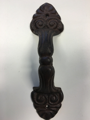 Door handle made of cast iron, Breed oil, attractive handle.