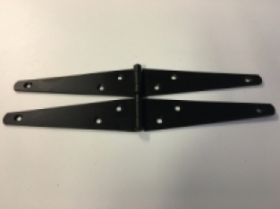 Pulverbeschichteter Stahl-Scharniersatz - schwarz