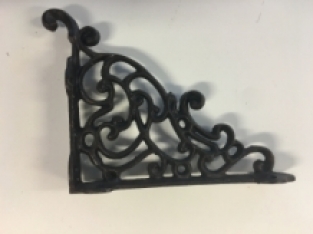 Pair of shelf supports, bracket, small, cast iron