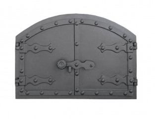 Door for pizza oven - cast iron untreated