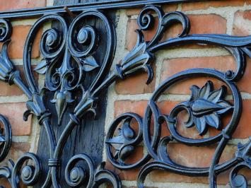 Balcony rail - Black - Window rack - Cast iron Rest