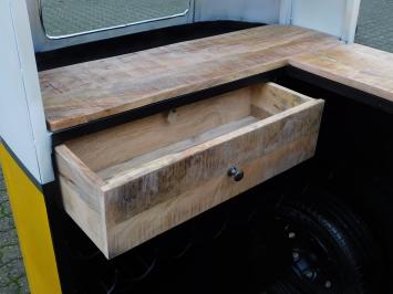 Food truck antiques, van as bar, metal and wood, exclusive!