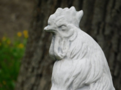 Statue Rooster - solid stone