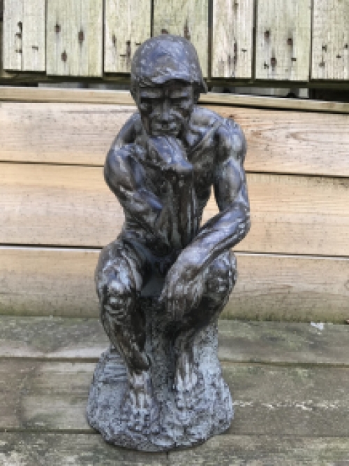 Beautiful statue of the thinker ''THE THINKER'', polystone statue