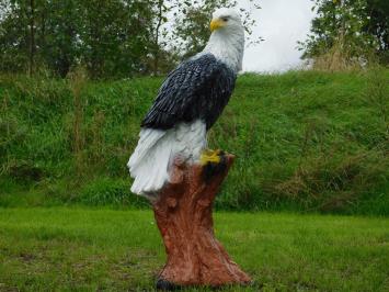 Adler auf Stiel Skulptur XL - 102 cm - Polystone