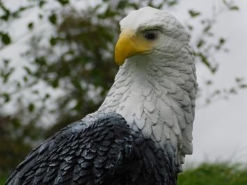 Adler auf Stiel Skulptur XL - 102 cm - Polystone