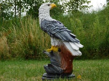 Adelaar XL - 65 cm - Zwart/Wit - Polystone