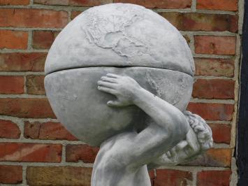Statue Atlas mit Kugel - 105 cm - Stein
