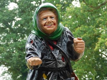 Bedelvrouw XL – 80 cm - Humoristisch Karakterbeeld van Polystone