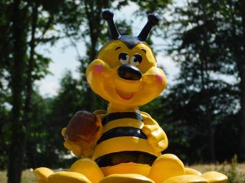 Statue Bee with Flower Box - 50 x 40 cm - Polystone