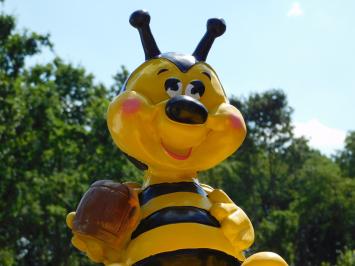 Statue Bee with Flower Box - 50 x 40 cm - Polystone