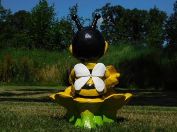 Statue Bee with Flower Box - 50 x 40 cm - Polystone
